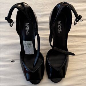 Michael Kors Glossy Black Heels